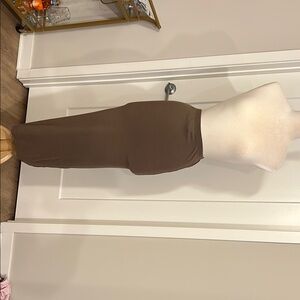 Brown Midi Skirt